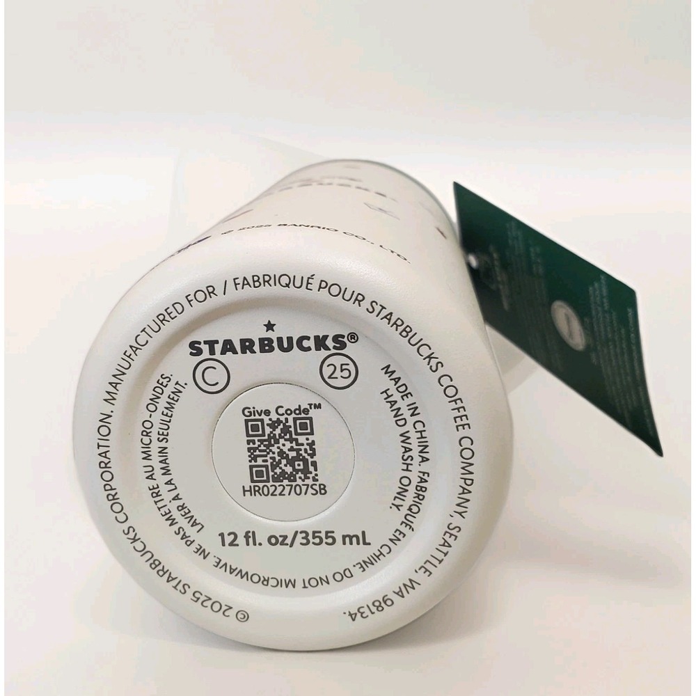 STARBUCKS HELLO KITTY STAINLESS STEEL TUMBLER 12 FL. OZ. 2025 Christmas Limited! - Picture 6 of 8